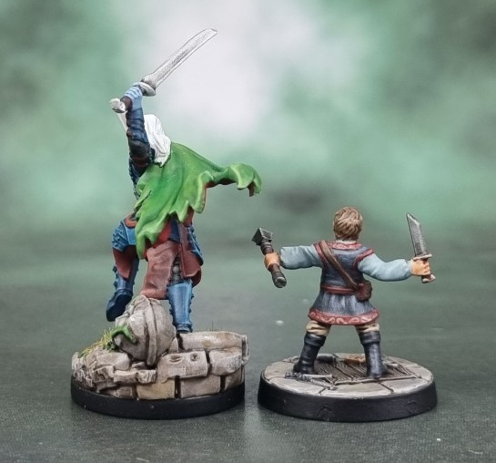 Dungeons & Dragons Heroes Gale Force Nine GF9 D&D Collectors Series - Drizzt Do'Urden, Drow Ranger & Regis, Halfling Rogue