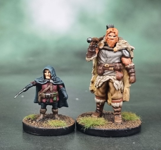 Dungeons and Dragons, D&D Temple of Elemental Evil Heroes - Alaeros Margaster, Human Fighter & Ratshadow, Lightfoot Halfling Rogue