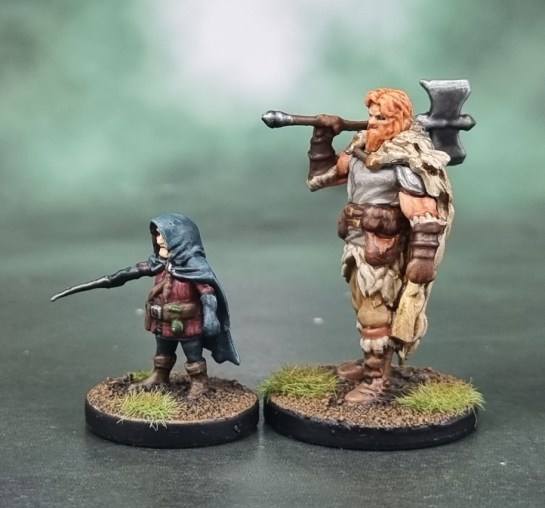 Dungeons and Dragons, D&D Temple of Elemental Evil Heroes - Alaeros Margaster, Human Fighter & Ratshadow, Lightfoot Halfling Rogue