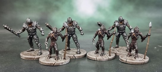 Dungeons and Dragons Miniature Figures D&D Temple of Elemental Evil – Earth Cultist Warriors & Troglodytes