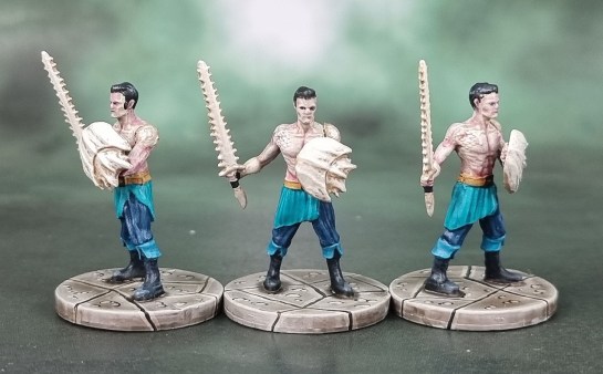 Dungeons and Dragons Miniature Figures D&D Temple of Elemental Evil – Water Cultist Warriors