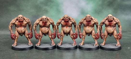 Cthulhu: Death May Die - Tcho-Tcho painted miniature figurines