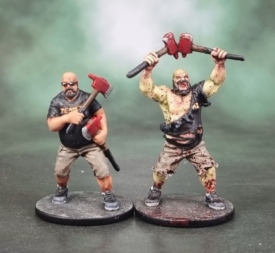 Zombicide Gaming Night #5 Survivors “Azaghal”, AEW Taz Miniature