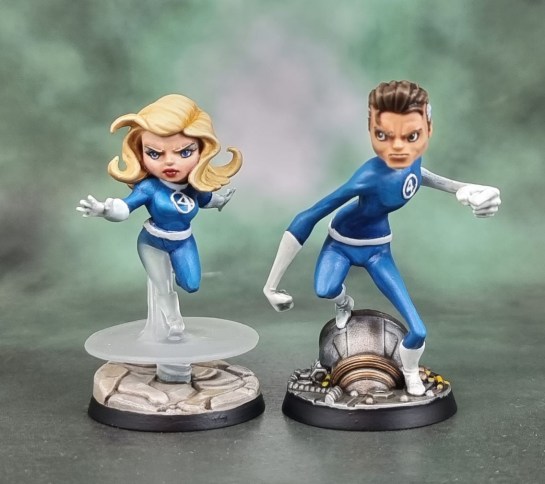 Marvel United: Fantastic Four Mr.Fantastic Reed Richards & Invisible Woman Sue Storm