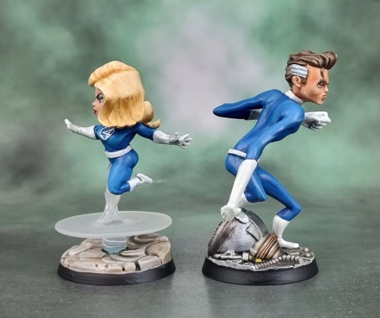 Marvel United: Fantastic Four Mr.Fantastic Reed Richards & Invisible Woman Sue Storm