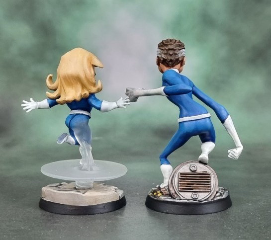 Marvel United: Fantastic Four Mr.Fantastic Reed Richards & Invisible Woman Sue Storm