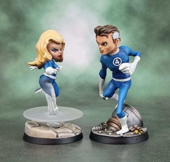Marvel United: Fantastic Four Mr.Fantastic Reed Richards & Invisible Woman Sue Storm