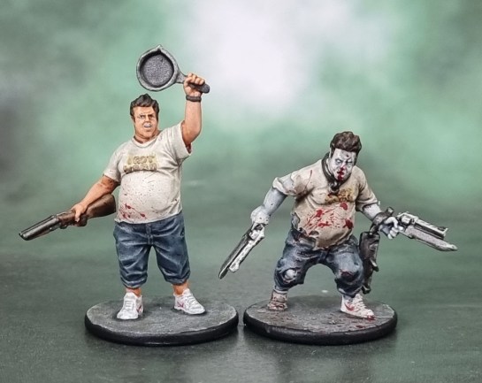 Zombicide Survivor "Chuck" Nick Frost as Shaun of the Dead's "Ed"