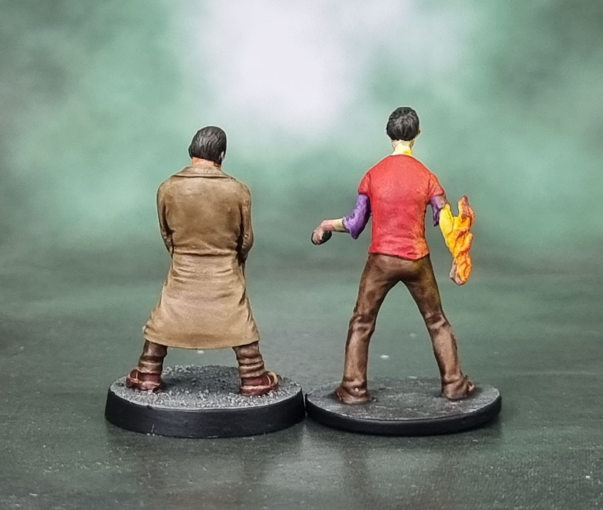 Zombicide Survivors & Zombivors, Hasslefree Miniatures HFA066 "William" (Spike from Buffy) painted as "Dave", Sheldon Cooper from Big Bang Theory