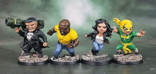 Marvel United: Jessica Jones, Luke Cage Power Man, Iron Fist, The Punisher