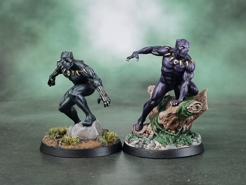 Painted Marvel Zombies Heroes Resistance Black Panther Miniature Figure