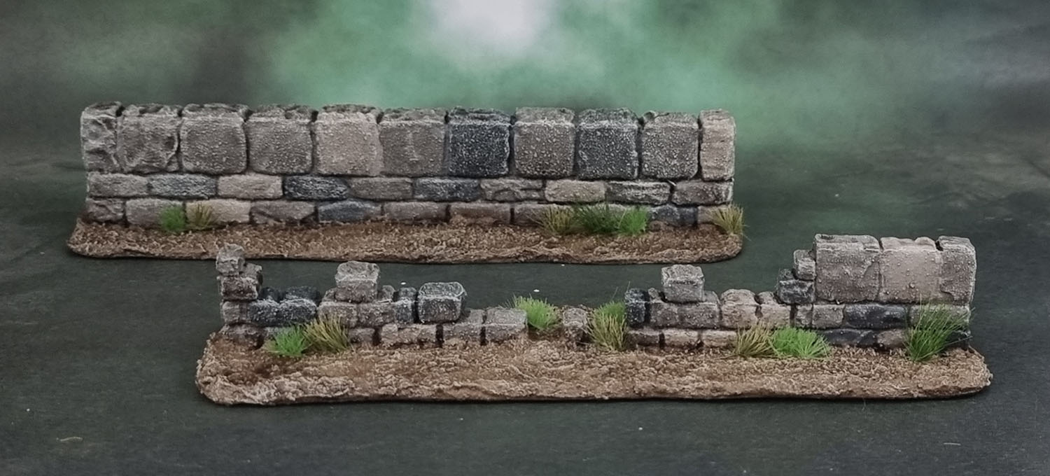 A Song of Ice and Fire TMG terrain, ASOIAF terrain STL 3d prints TwoRoads, walls, broken walls,