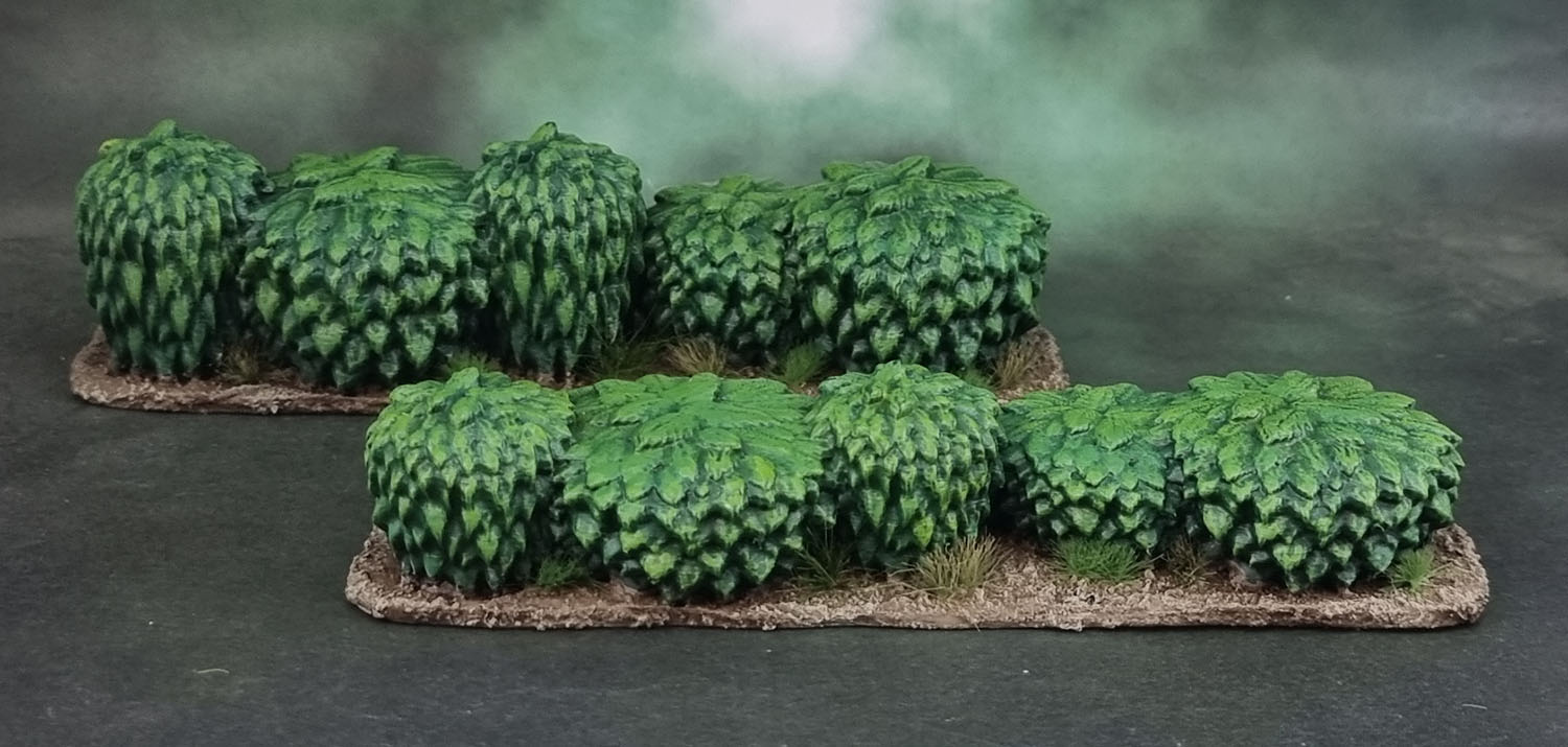 A Song of Ice and Fire TMG terrain, ASOIAF terrain STL 3d prints TwoRoads, hedges,