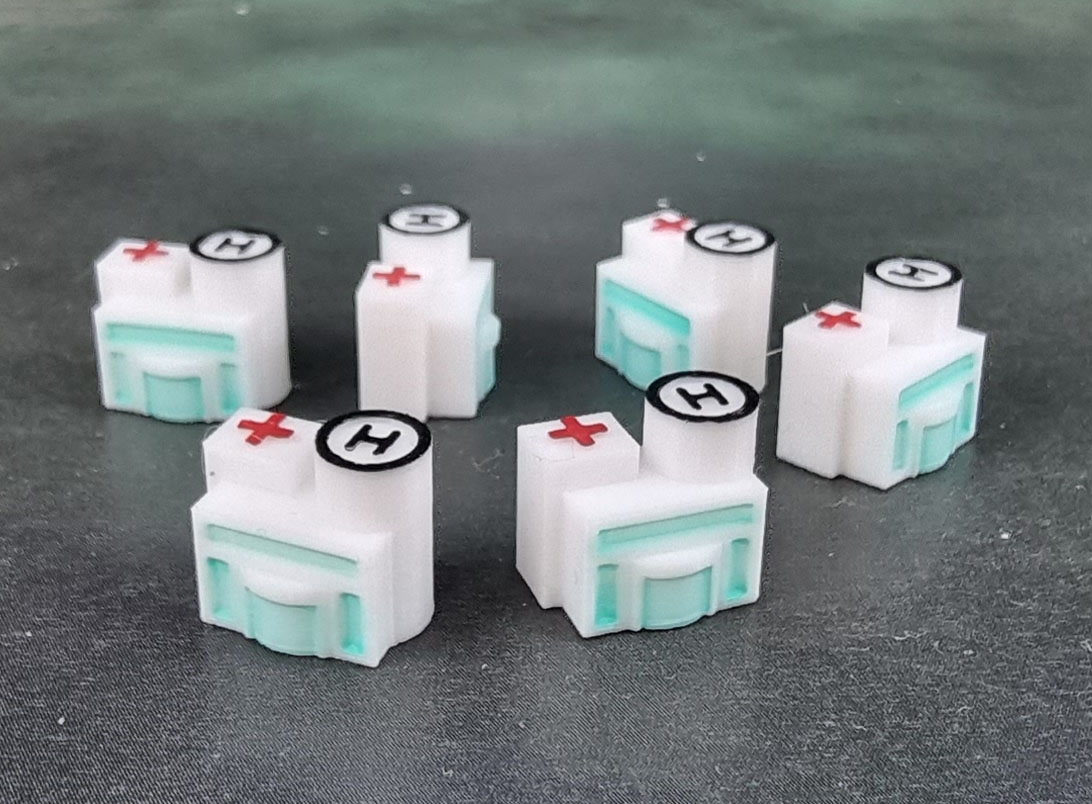 Pandemic Boartd Game Research Station STL Prints