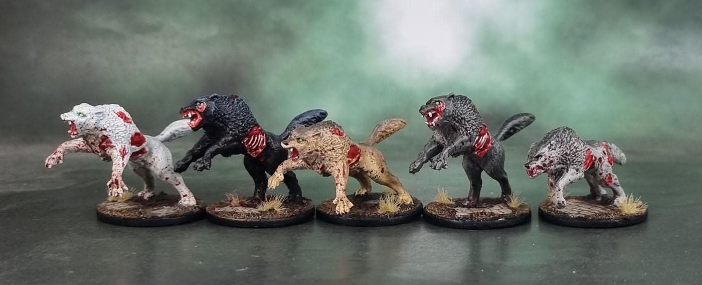 Zombicide Black Plague Wulfsberg: Zombie Wolfz