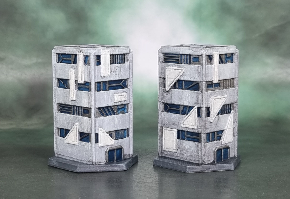 Thunderhead Studio Hextech 3D Prints: Trinity City Slums