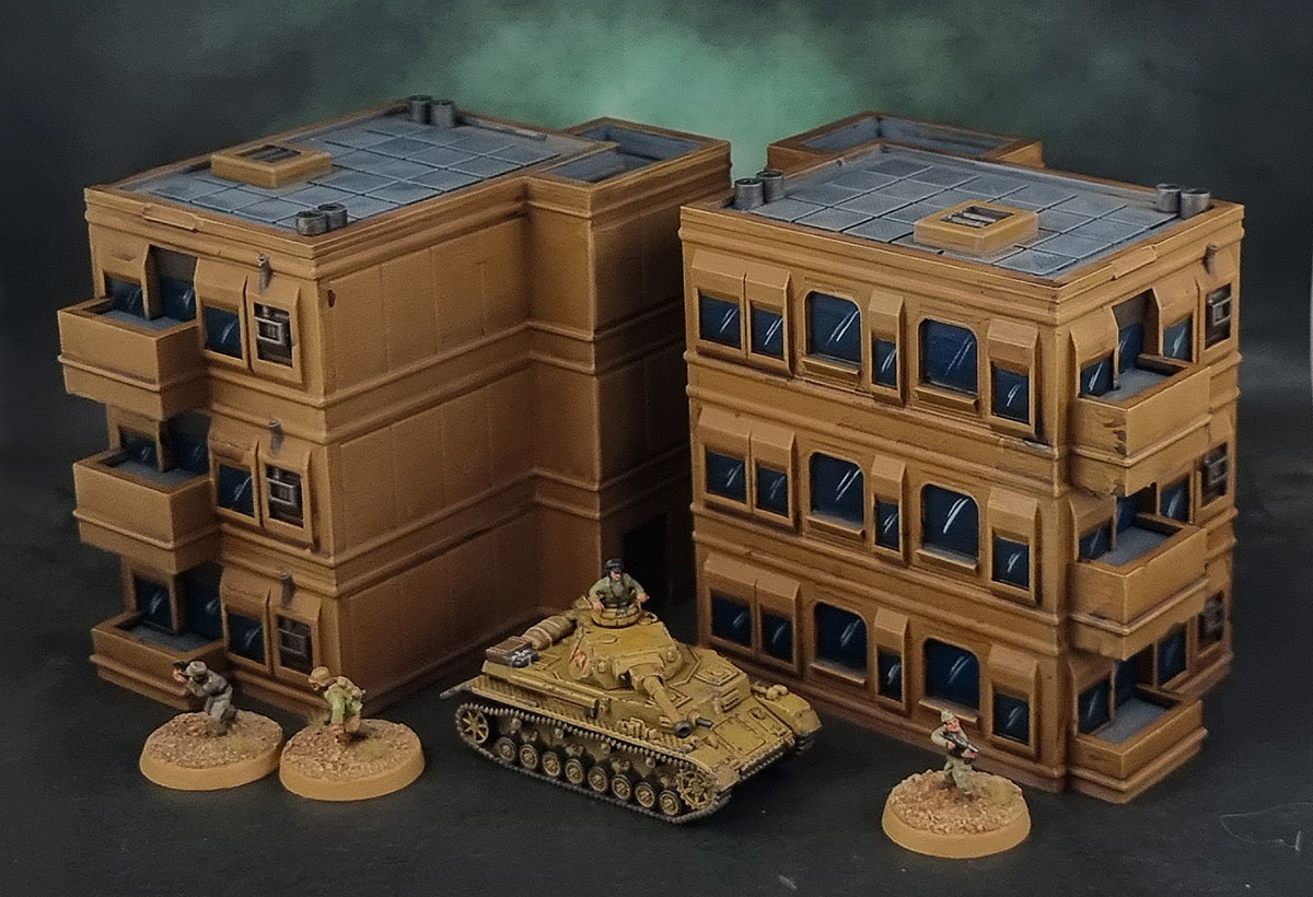 MillerBro's 1/100 scale Low Detail Building 3D Prints: "100Barracks1"