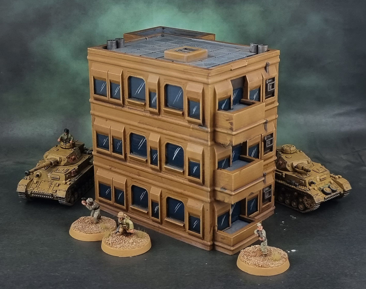 MillerBro's 1/100 scale Low Detail Building 3D Prints: "100Barracks1"