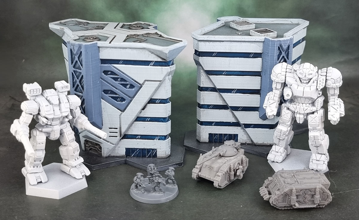 Thunderhead Studio Hextech 3D Prints: Trinity City Hab-Blocks