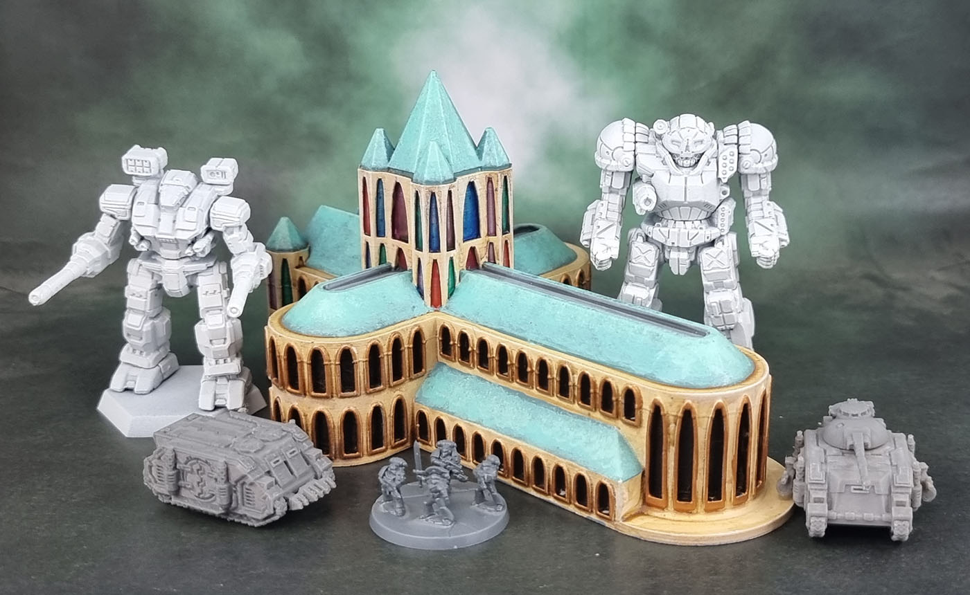 Wargame Forge 3D Prints: Gothic Buildings - G029 Gothic Building