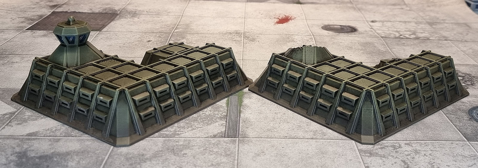 Wargame Forge 3D Prints: Military Command Bunker/Ruined Military Command Bunker - Mil006 & MilR006