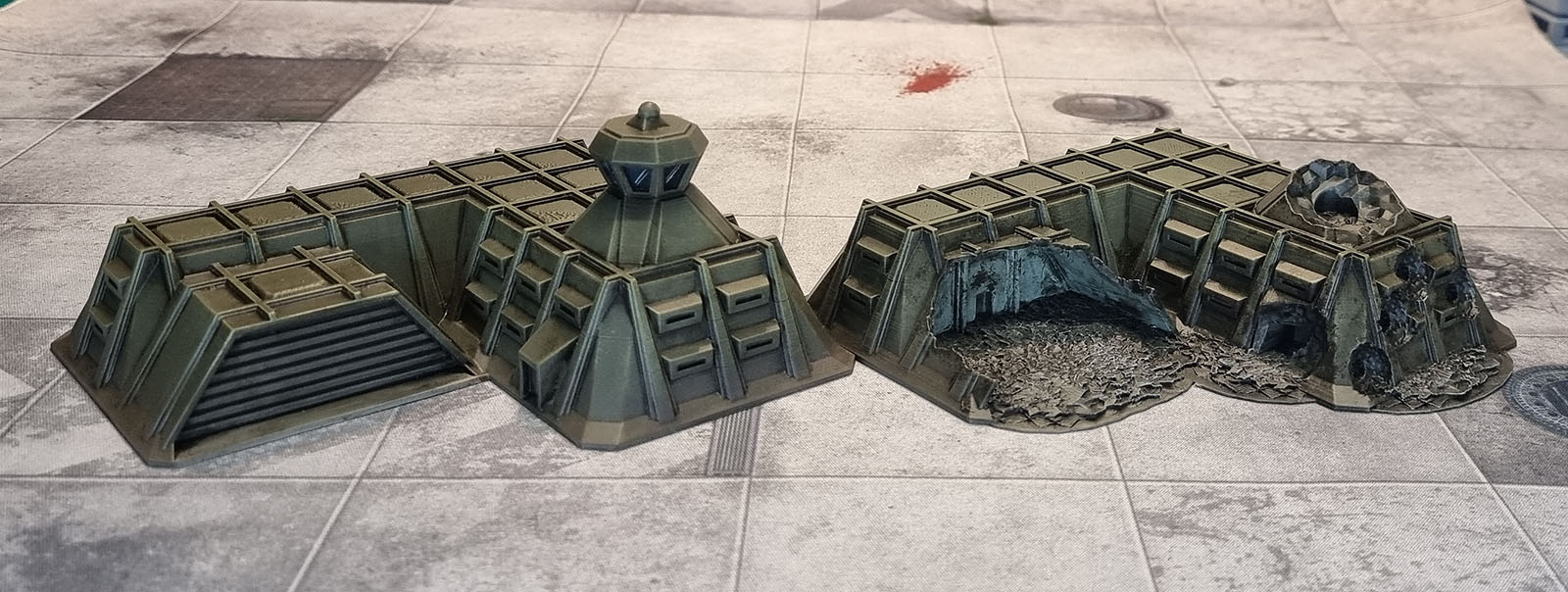 Wargame Forge 3D Prints: Military Command Bunker/Ruined Military Command Bunker - Mil006 & MilR006