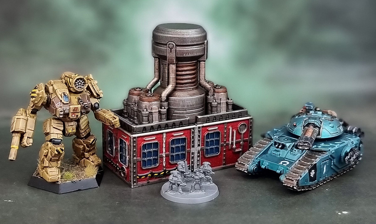 Fabricator's Lair X nonPareil Institute 3D Prints: 1x2 Medium A & Power Generator