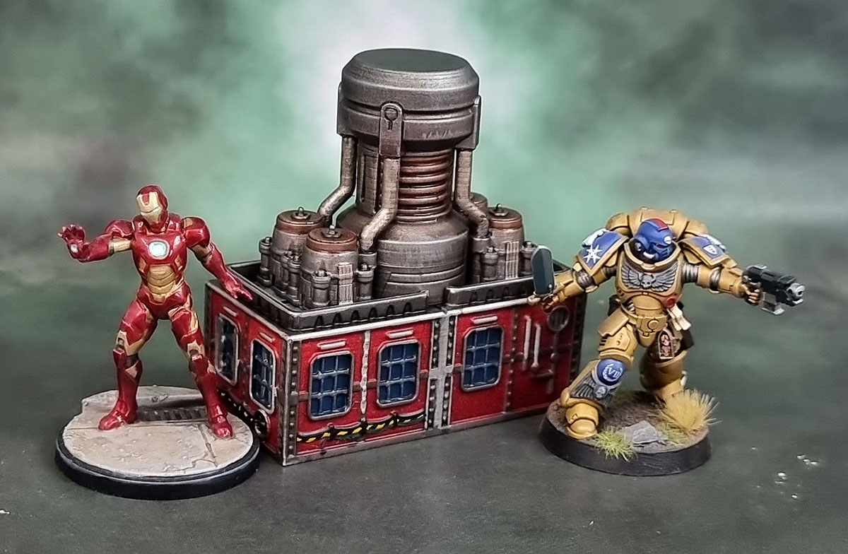 Fabricator's Lair X nonPareil Institute 3D Prints: 1x2 Medium A & Power Generator