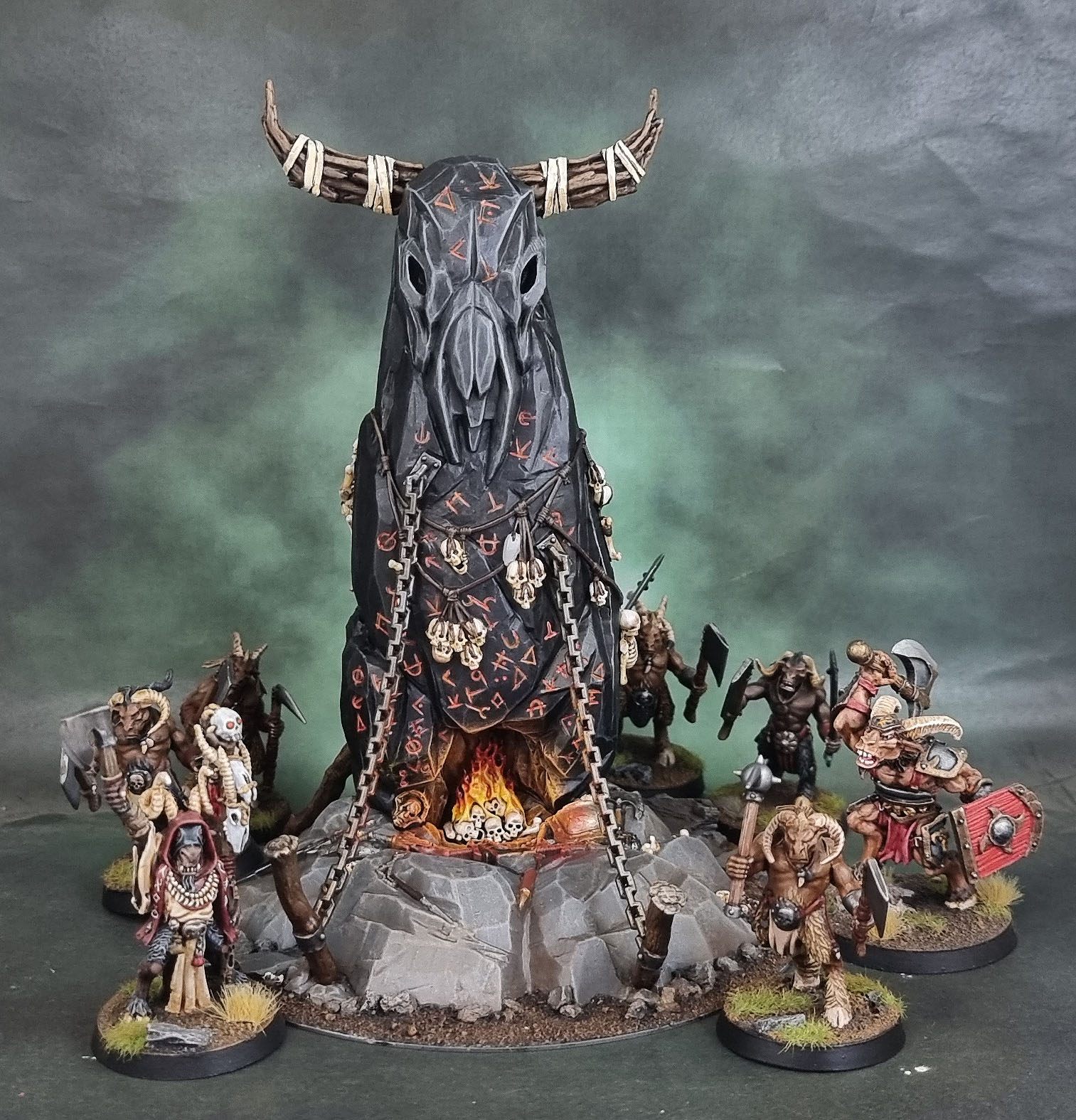 Warhammer The Old World: Beasts of Chaos Herdstone, Chaos Beastmen, Age of Sigmar