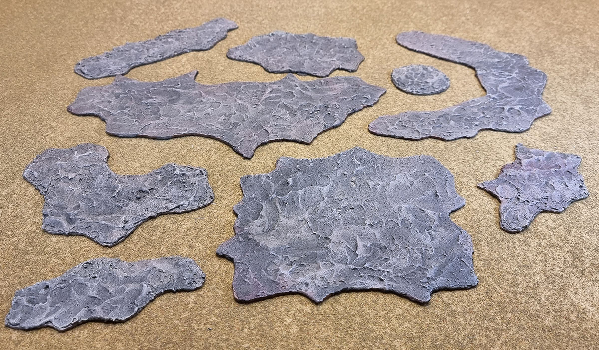 3D Print: BattleTerrain: Rough Terrain tiles for Battletech Alpha Strike by Tinnut