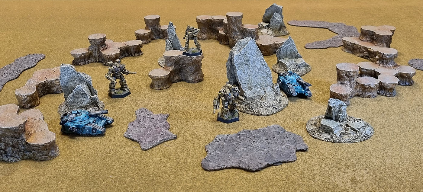 Thunderhead Studio Hextech 3D Prints: Battletech Hills