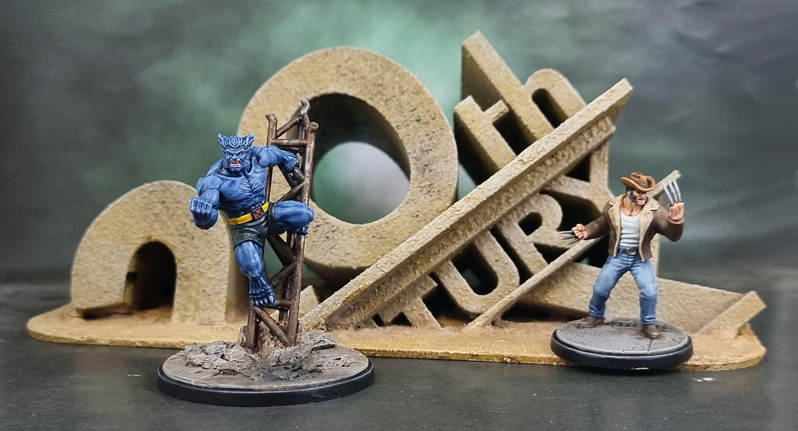 Marvel Crisis Protocol Terrain 3D Print: Wrecked 20th Century Fox Logo (Isekai Heavy Industries)