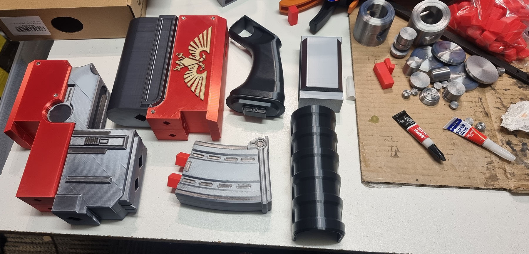 3D Printed Adeptus Astartes MkV Godwyn Pattern Boltguns