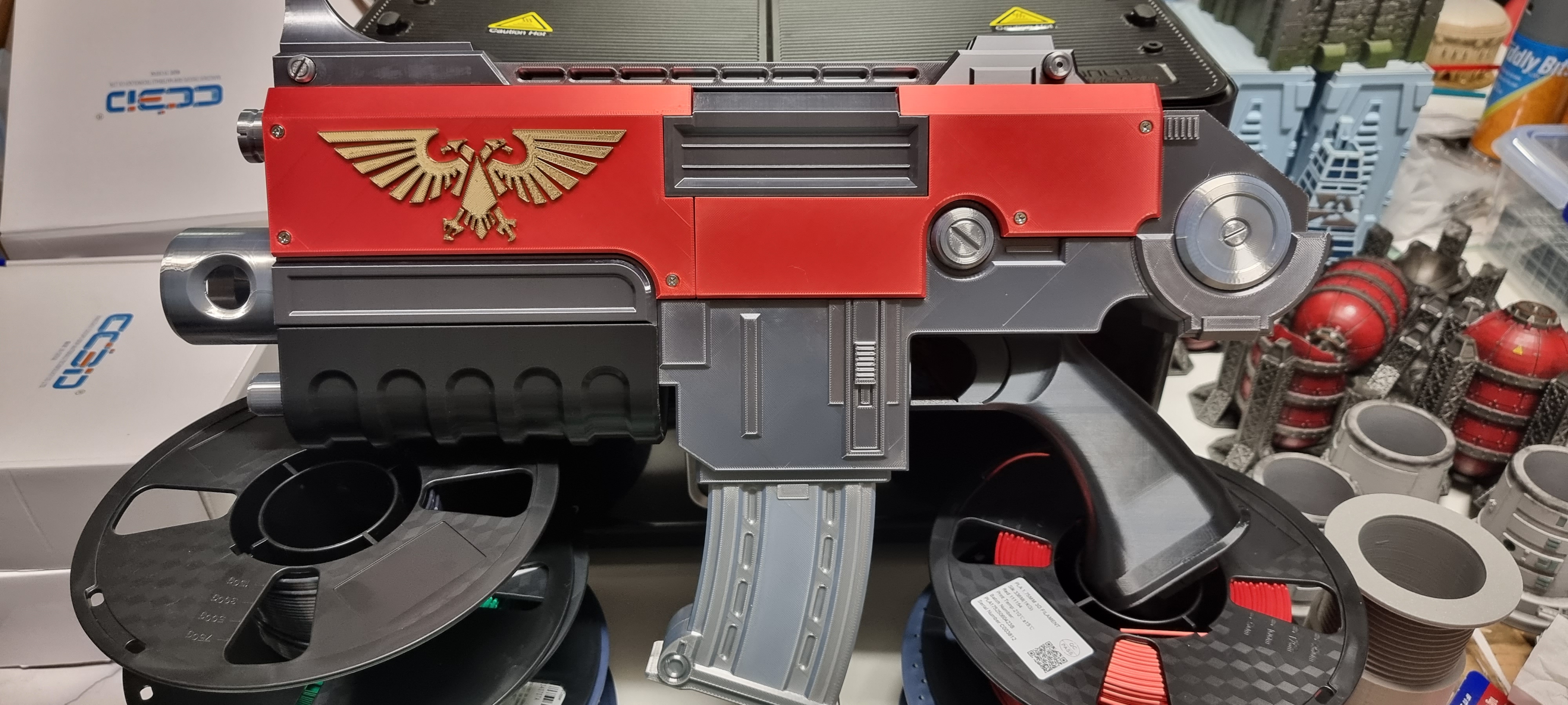 3D Printed Adeptus Astartes MkV Godwyn Pattern Boltguns