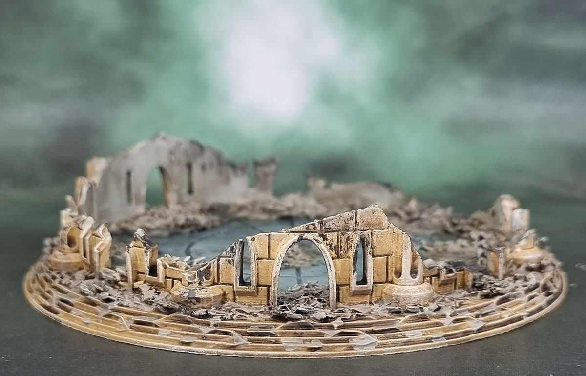 Wargame Forge 3D Prints: Gothic Shrine - Destroyed
