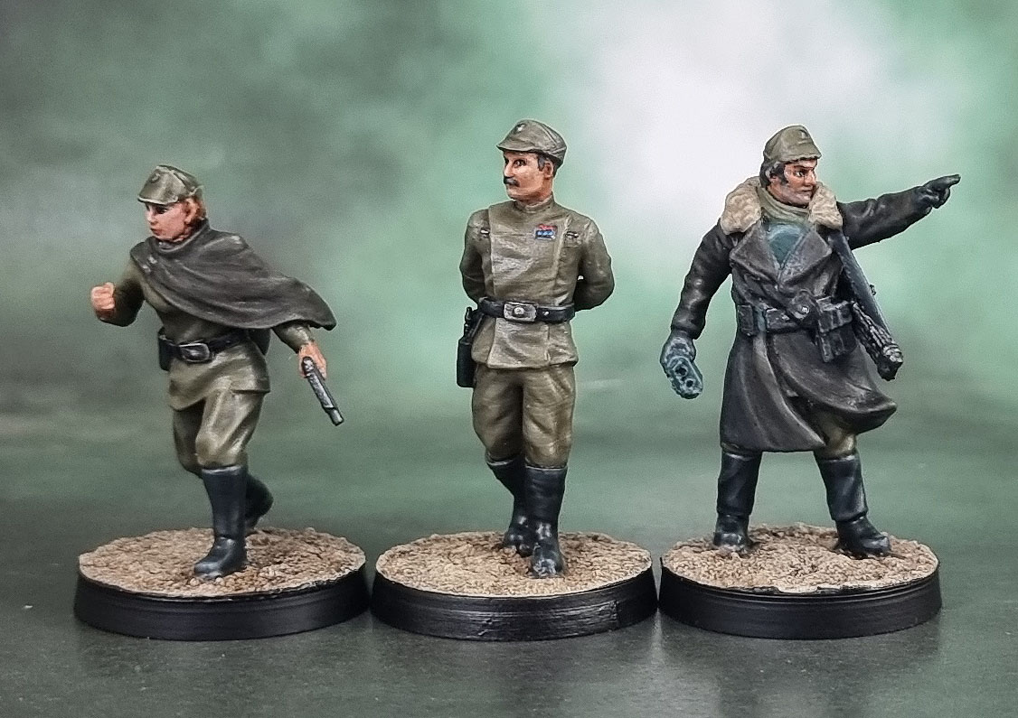 Star Wars Legion: 3D-Printed Imperial Officers. Authority Field Commander, Muddy Officer, Skullforge, Authority Old Captain, Black Remnant