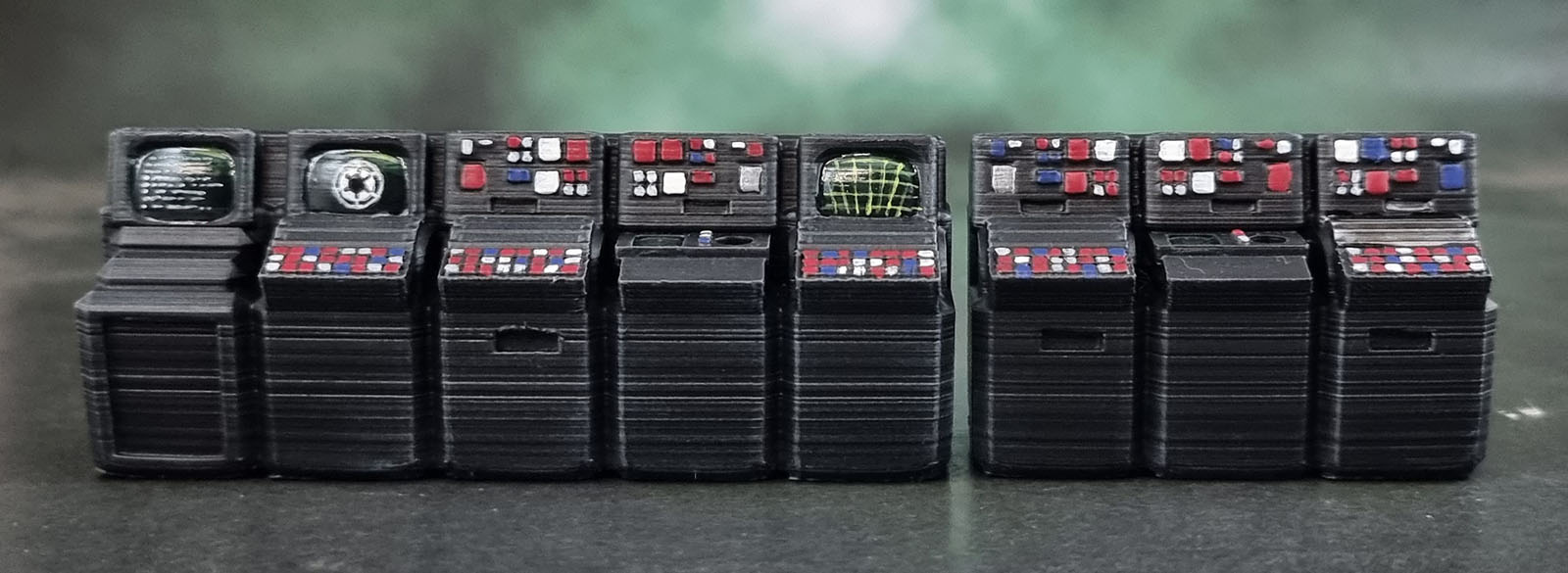 3D Print: Sci Fi - Console Banks and Terminals by Sablebadger